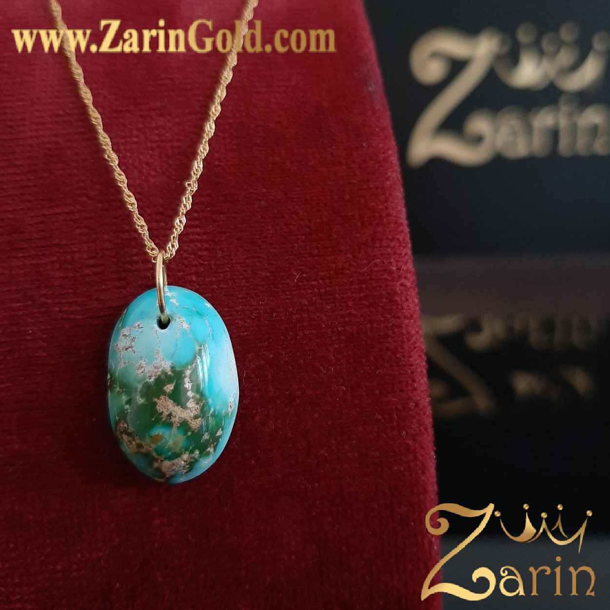 سنگ فیروزه اصل نیشابور با حلقه چه طلا