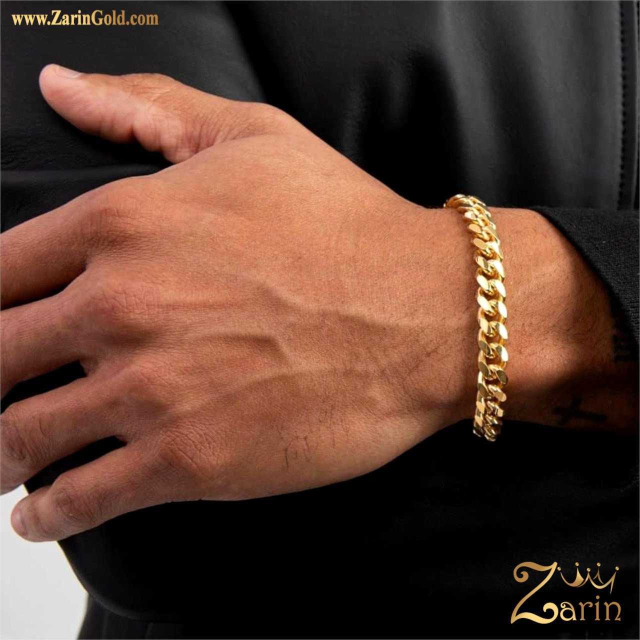 دستبند طلا مردانه کارتیر