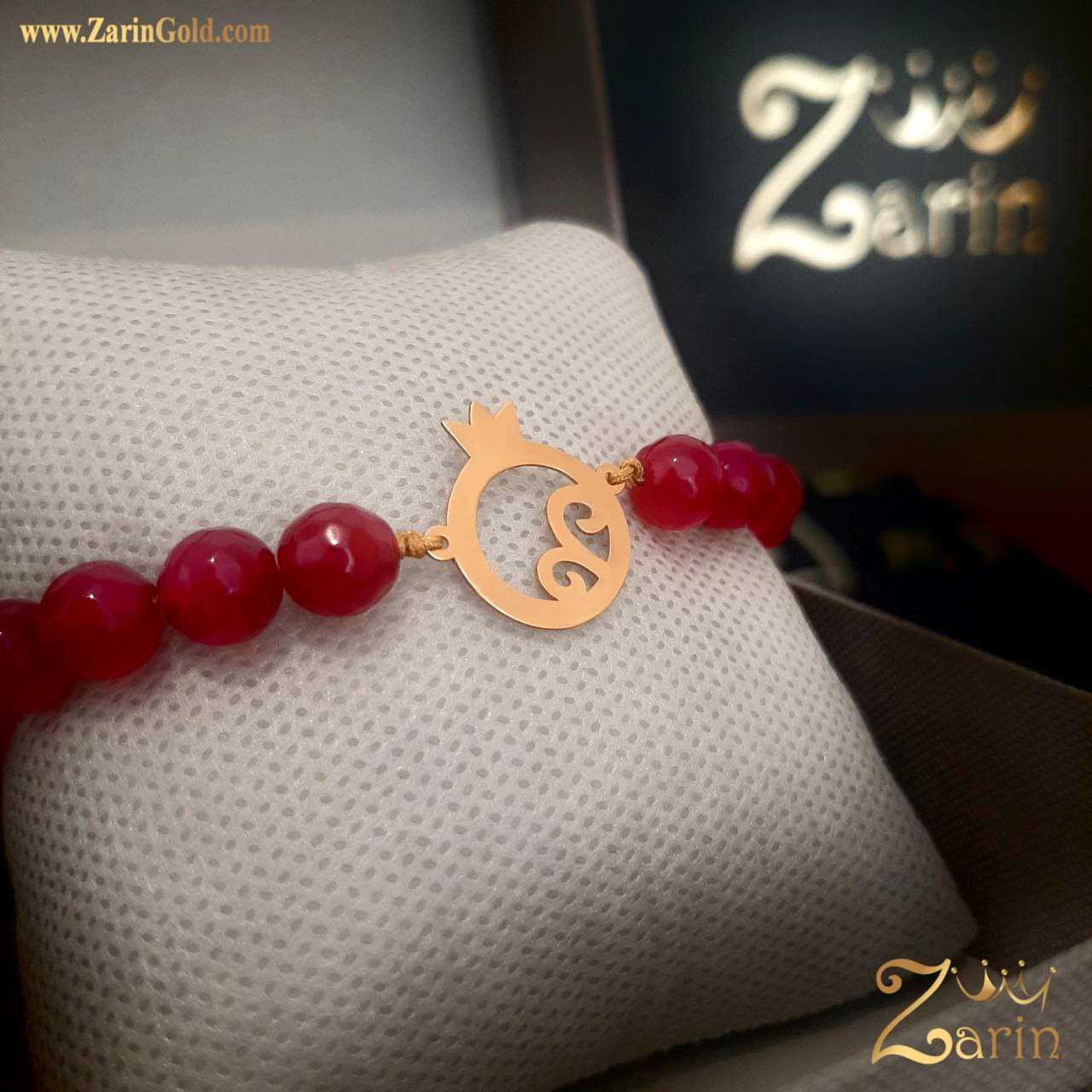 دستبند طلا طرح انار برای هدیه طلا شب یلدا