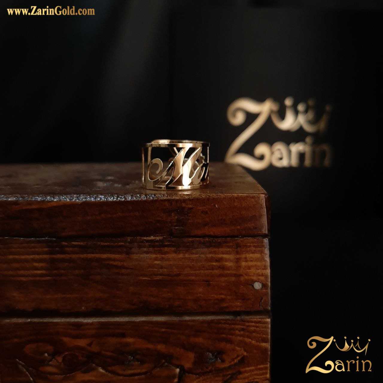 انگشتر طلا اسم مهتاب