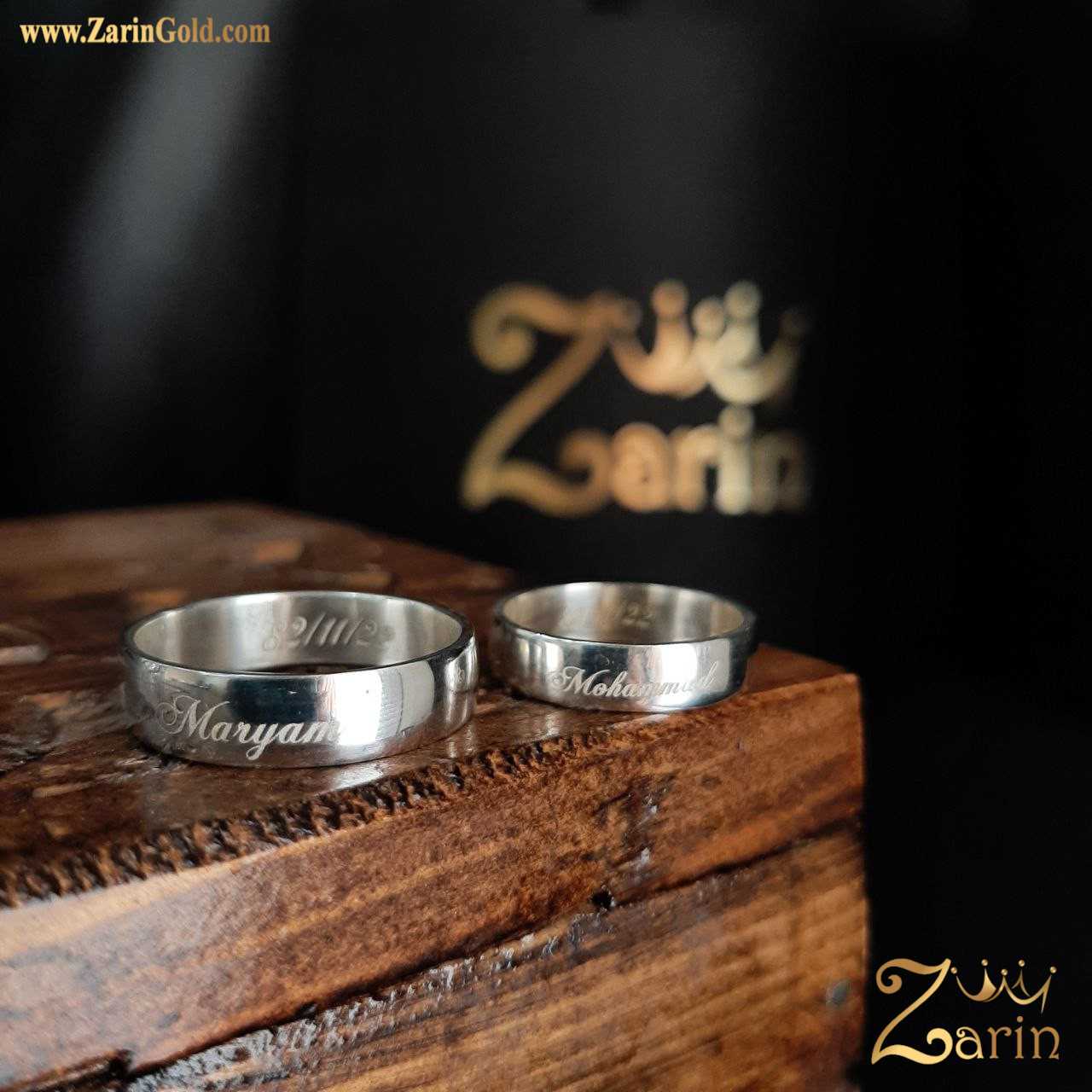 حلقه ازدواج با حک مریم محمد