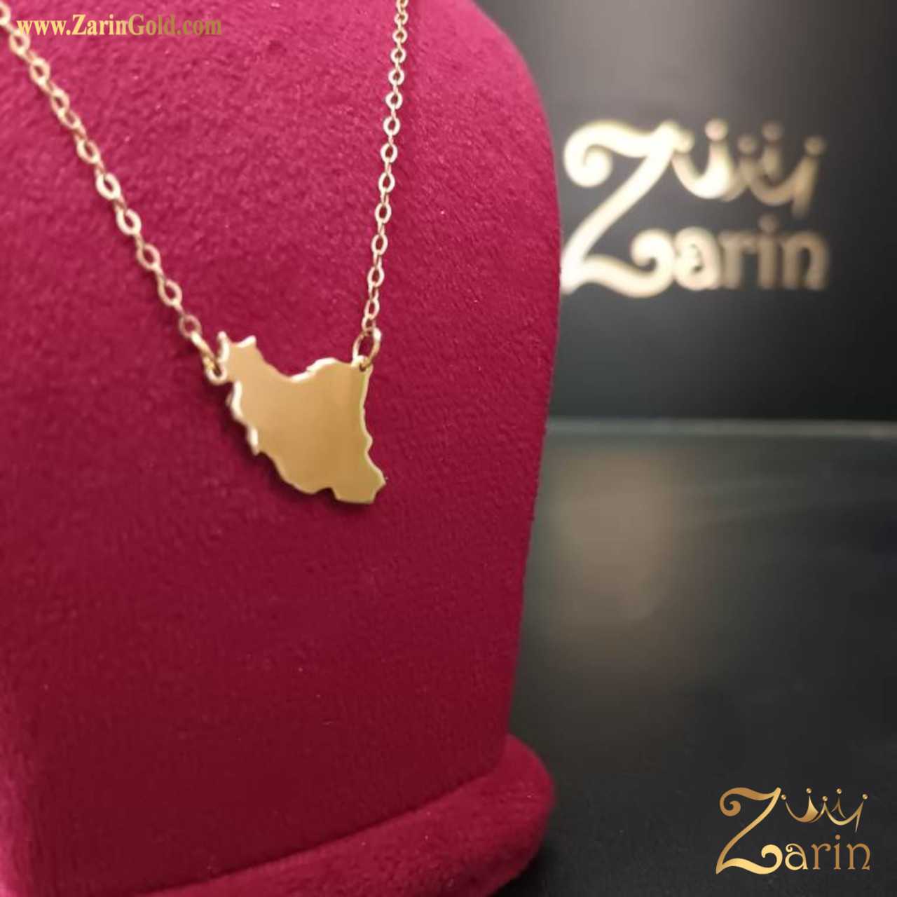 پلاک طلا طرح ایران