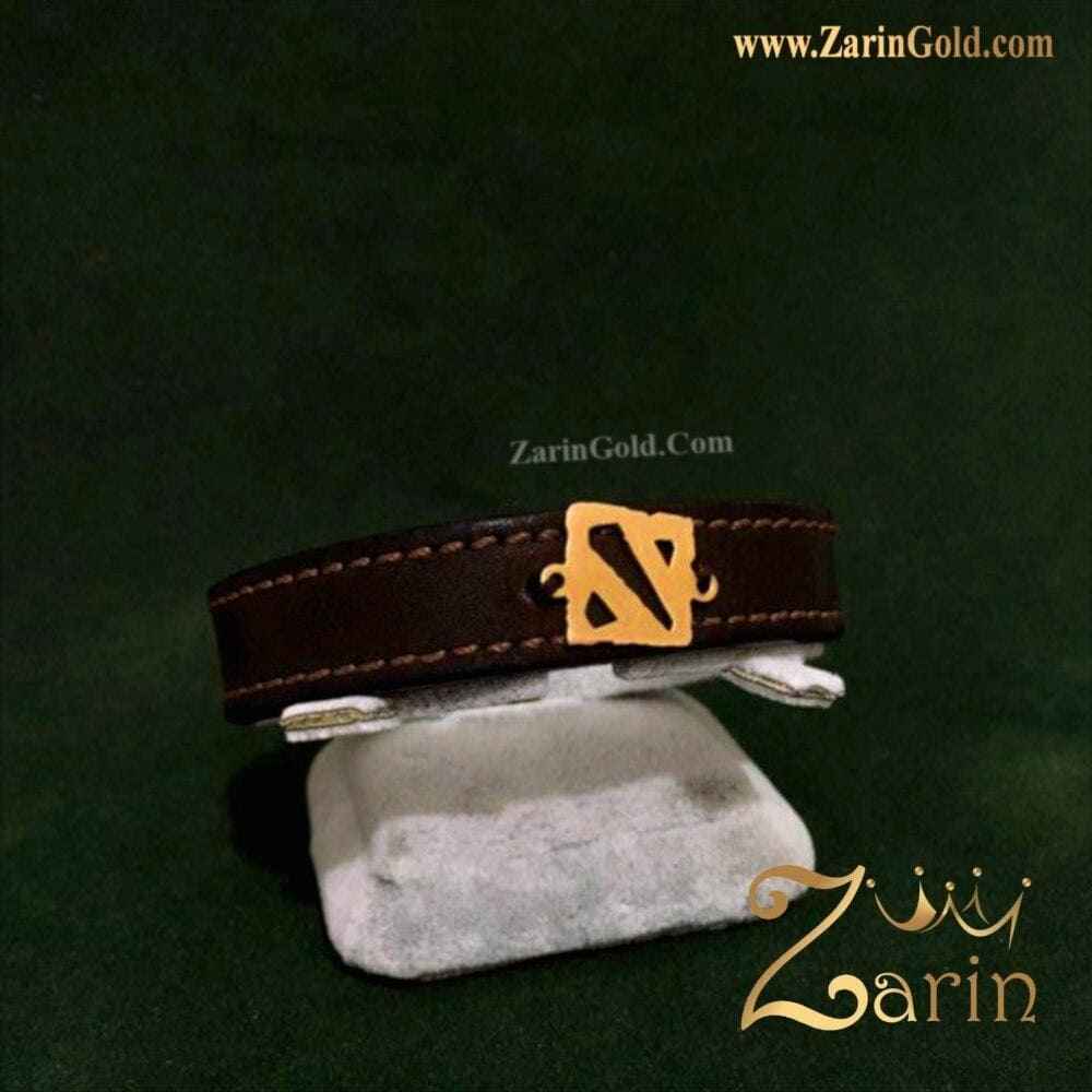 دستبند طلا طرح لوگو