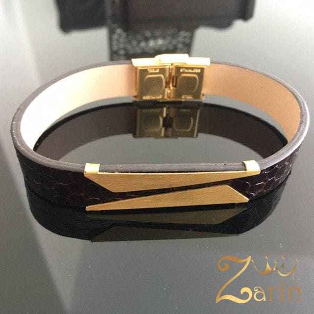 دستبند طلا طرح کات (مات)